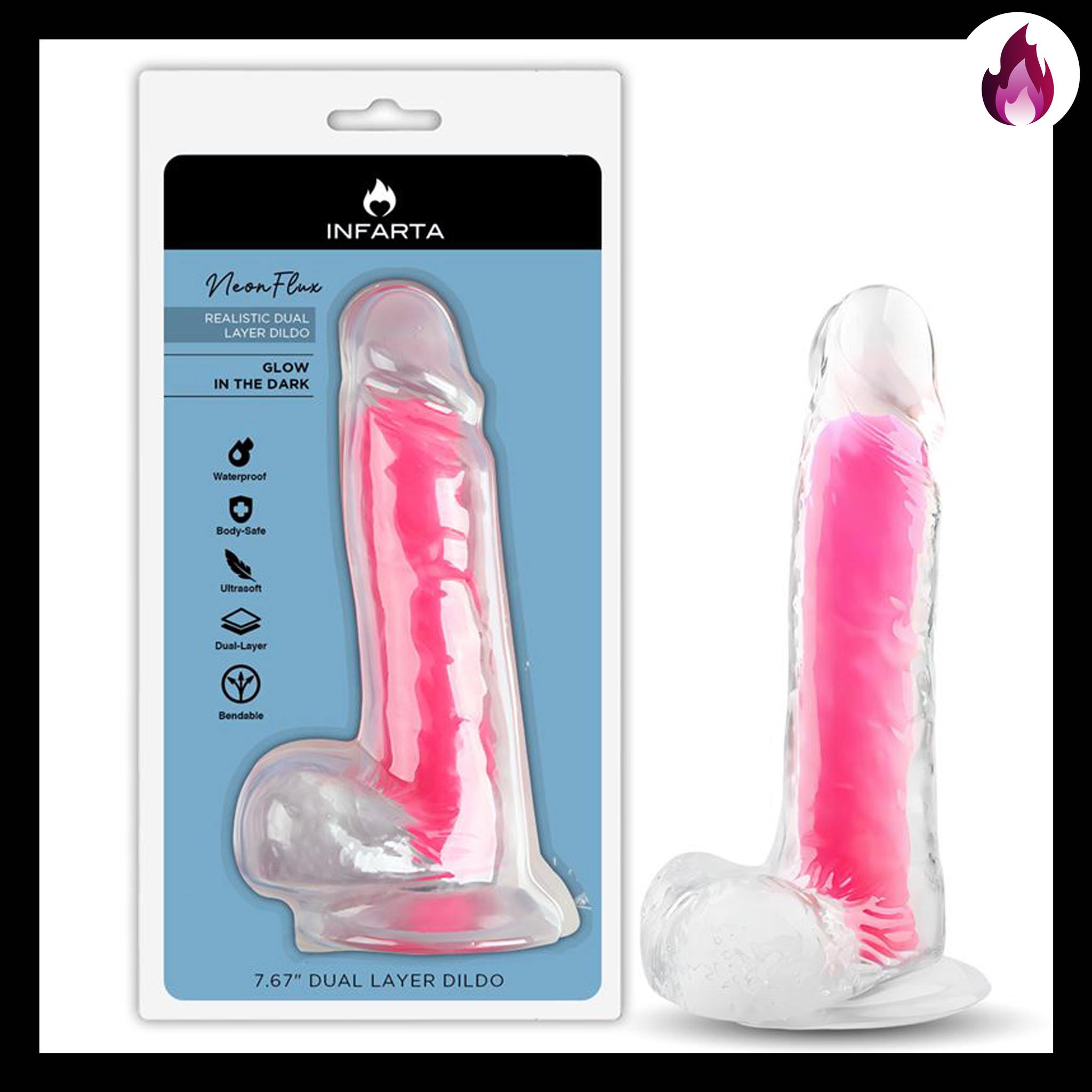 DILDO NEONFLUX INFARTA PINK1