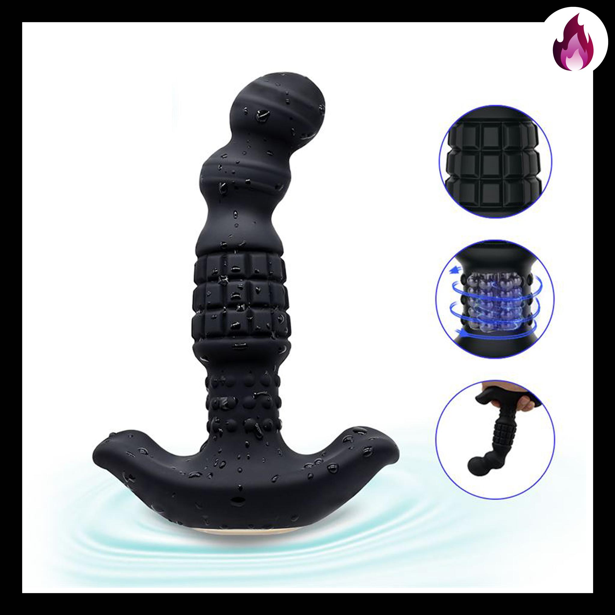 DARK DREAMER ANAL VIBRADOR INFARTA USB ROTADOR1