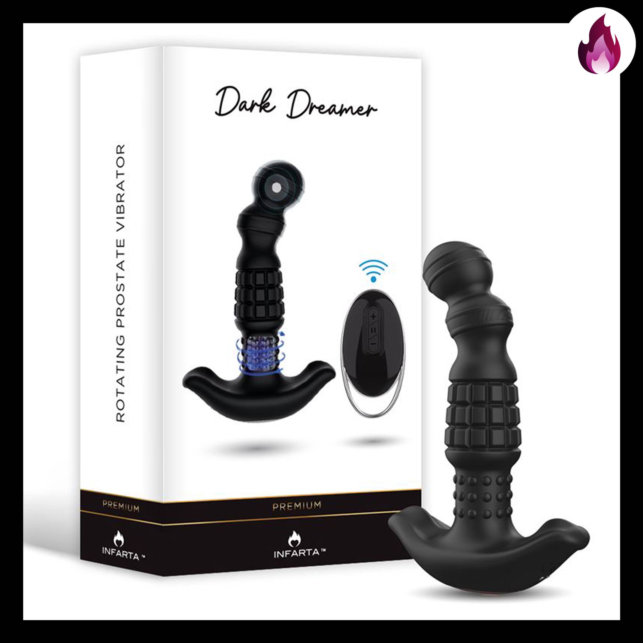 DARK DREAMER ANAL VIBRADOR INFARTA USB ROTADOR3