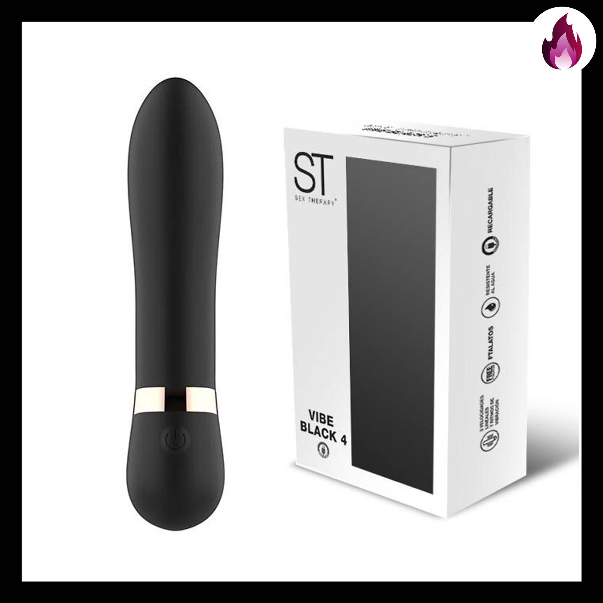 ST VIBE BLACK 4 VIBRADOR USB SEX THERAPY