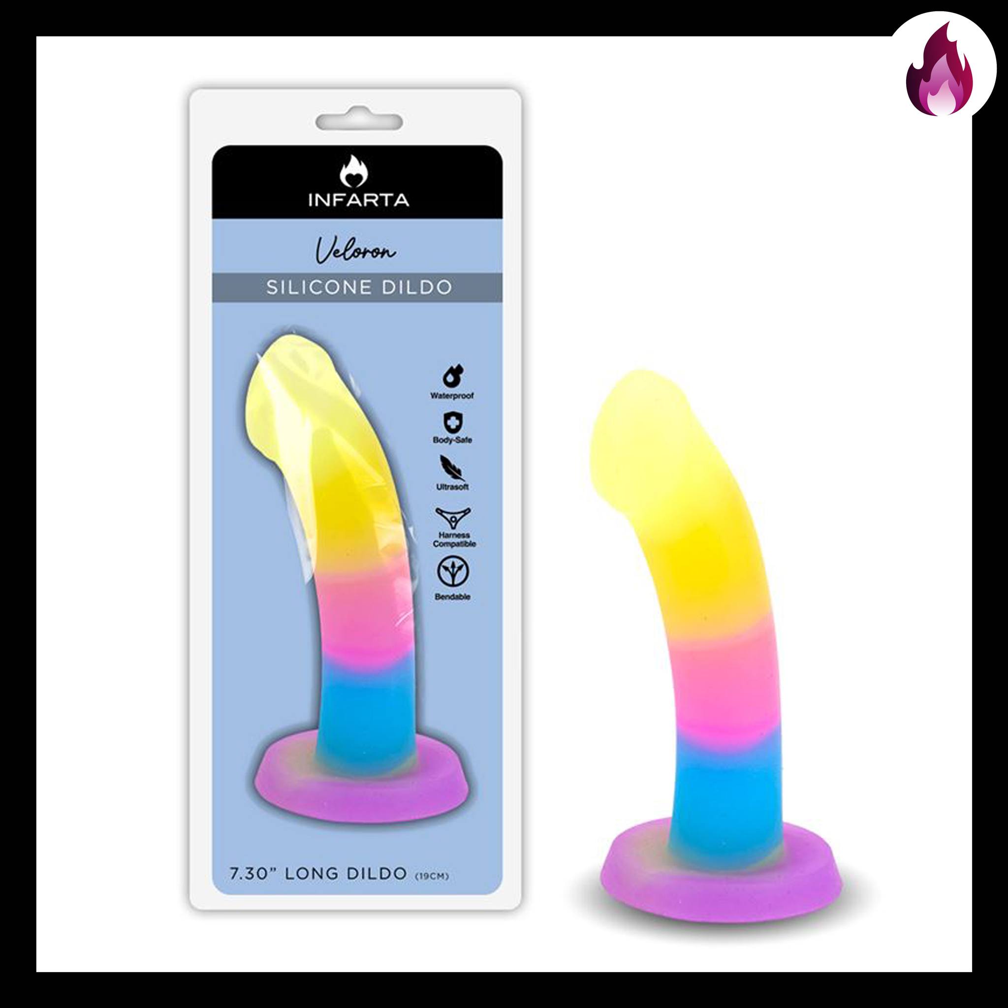 VELORON DILDO INFARTA COLORES