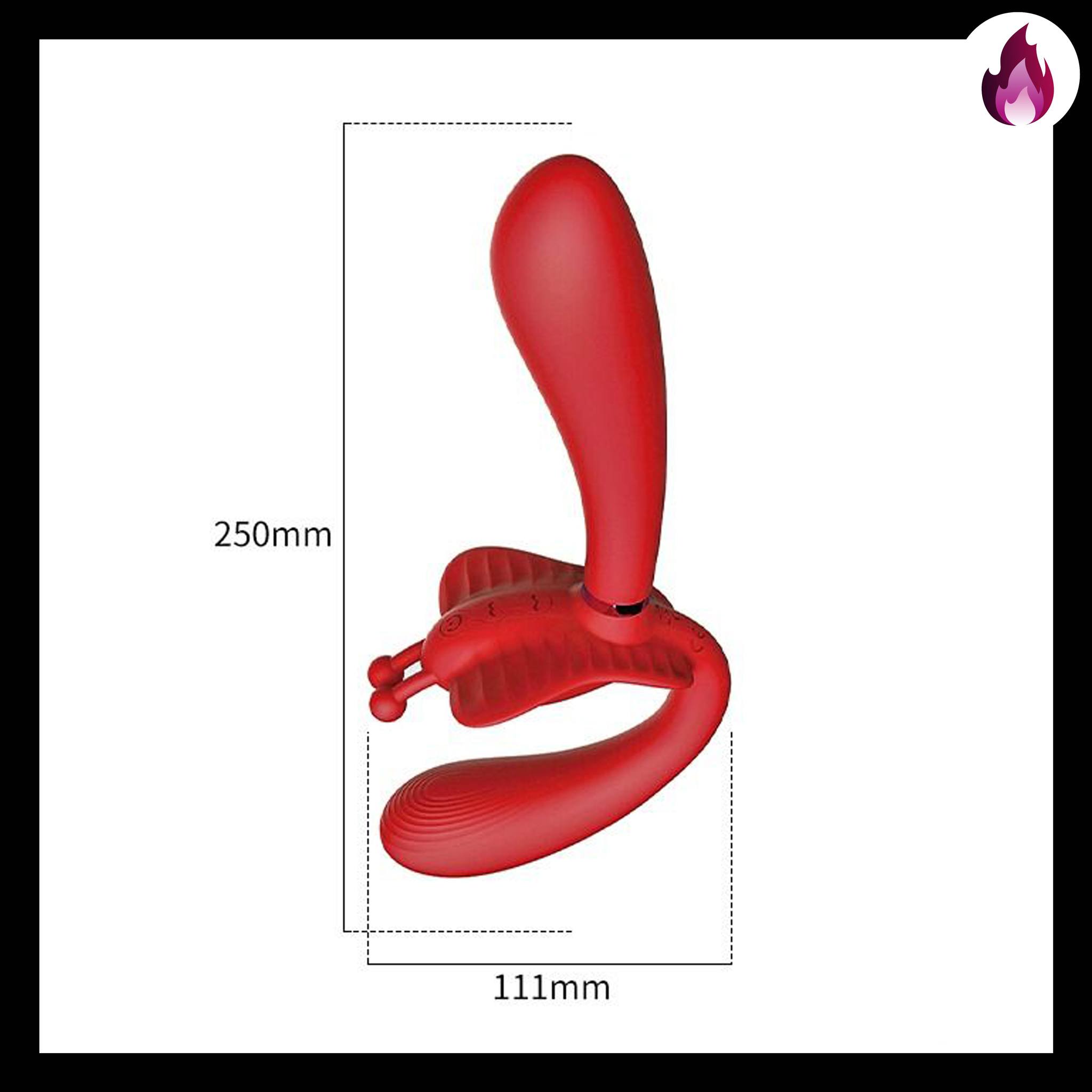 ST LUXURY STRAP ON 2 DESMONTABLE MARIPOSA VIBRADOR RECARGABLE3