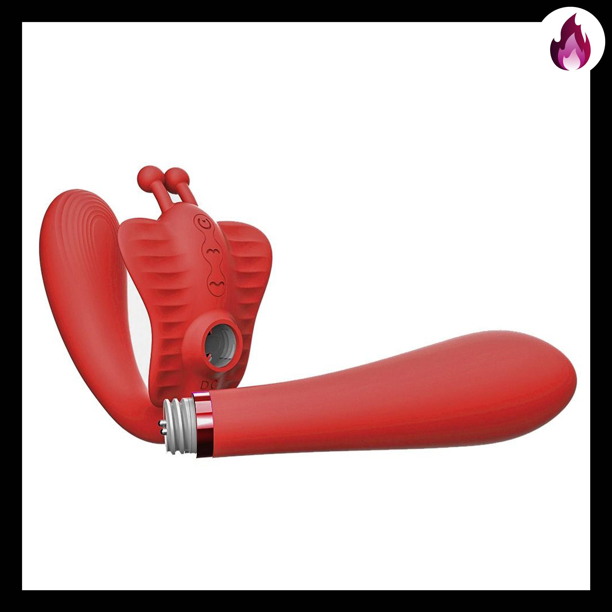 ST LUXURY STRAP ON 2 DESMONTABLE MARIPOSA VIBRADOR RECARGABLE4