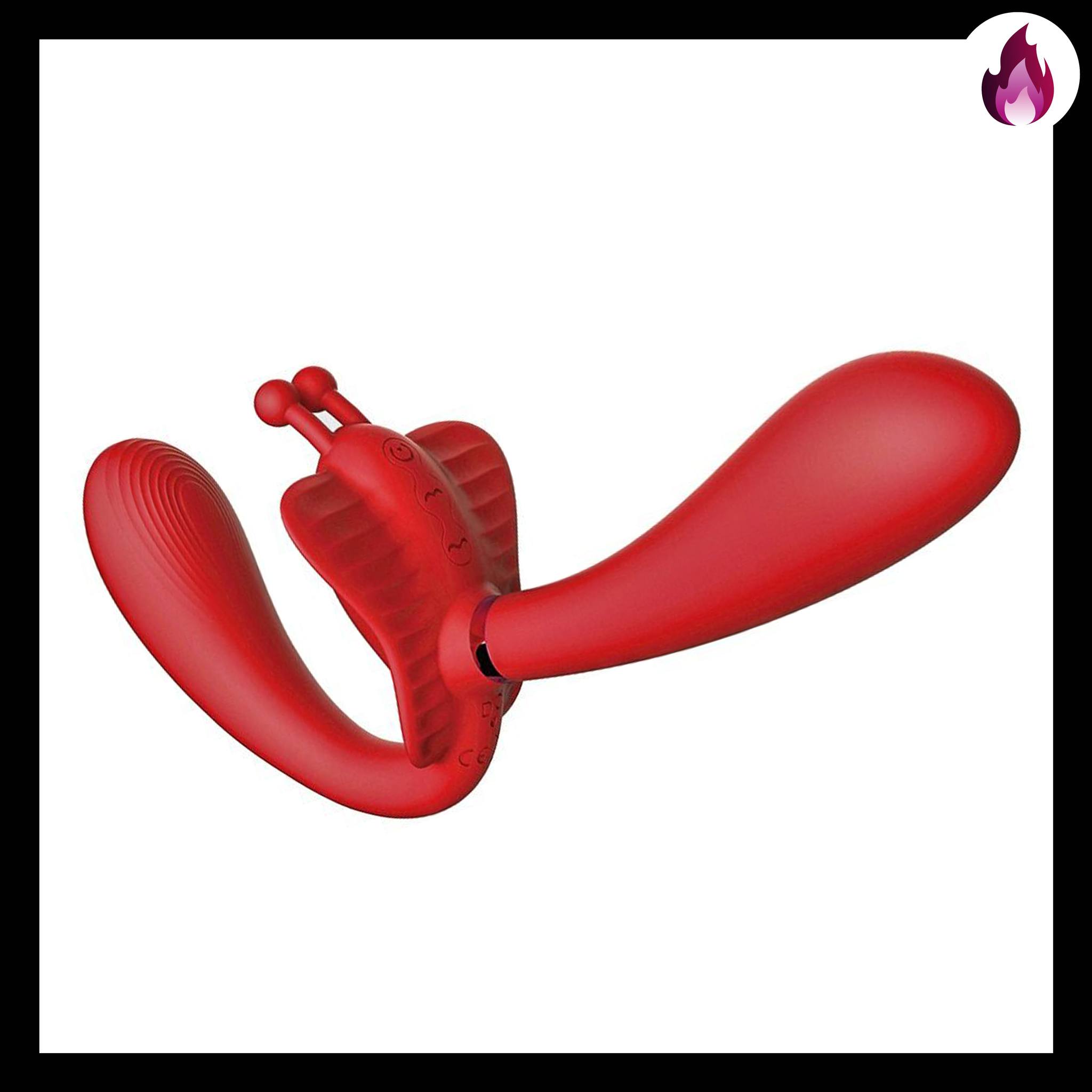 ST LUXURY STRAP ON 2 DESMONTABLE MARIPOSA VIBRADOR RECARGABLE6
