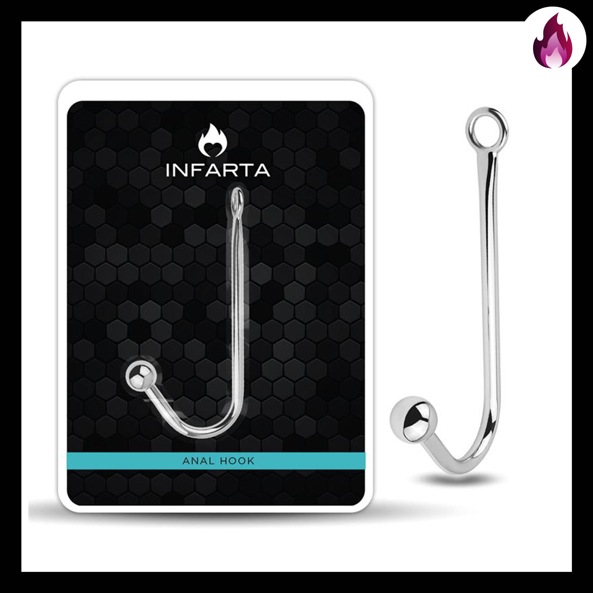 ANAL HOOK STEEL INFARTA PLUG METAL FETICHE GANCHO