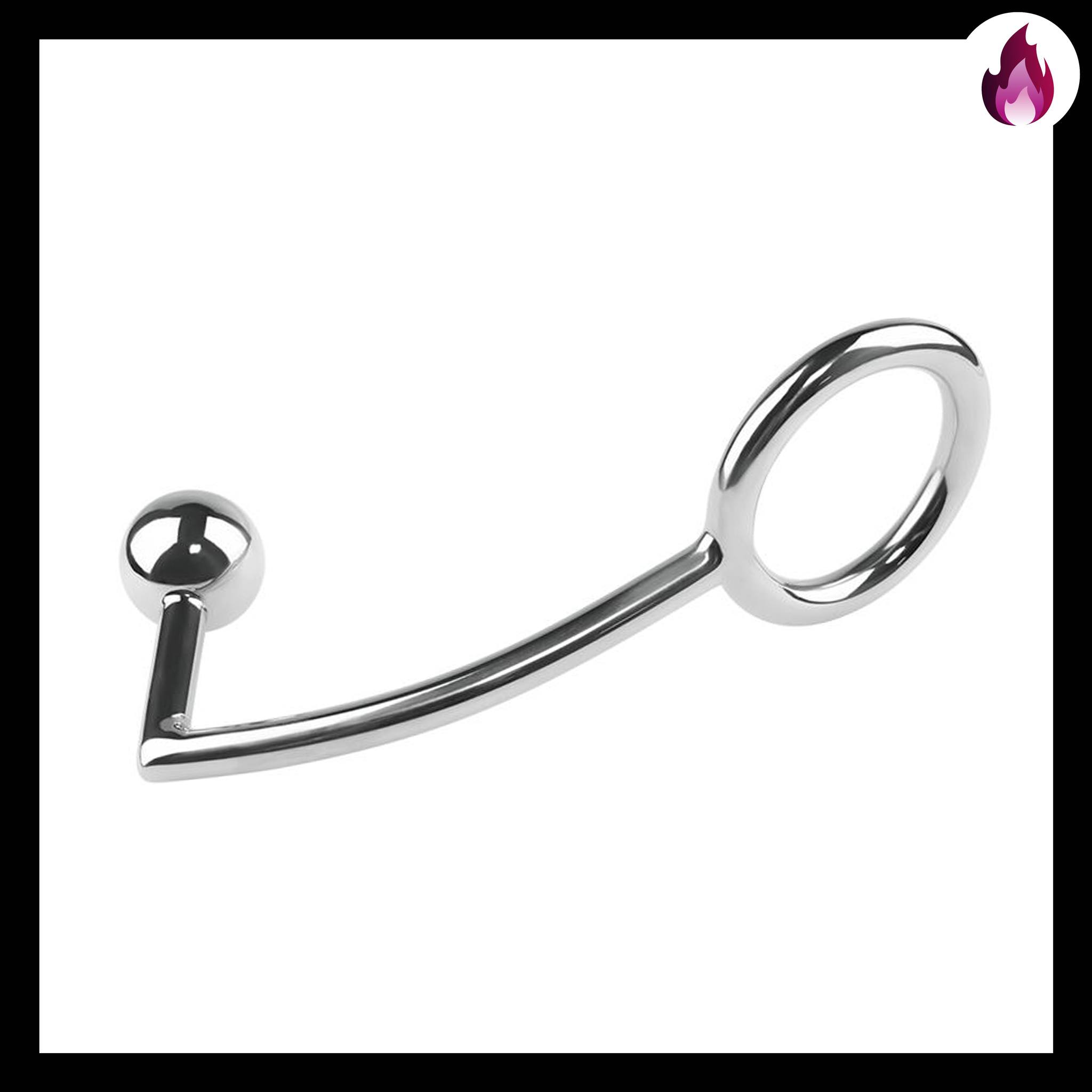 ANAL HOOK STEEL RING INFARTA ANILLO Y PLUG METAL FETICHE1