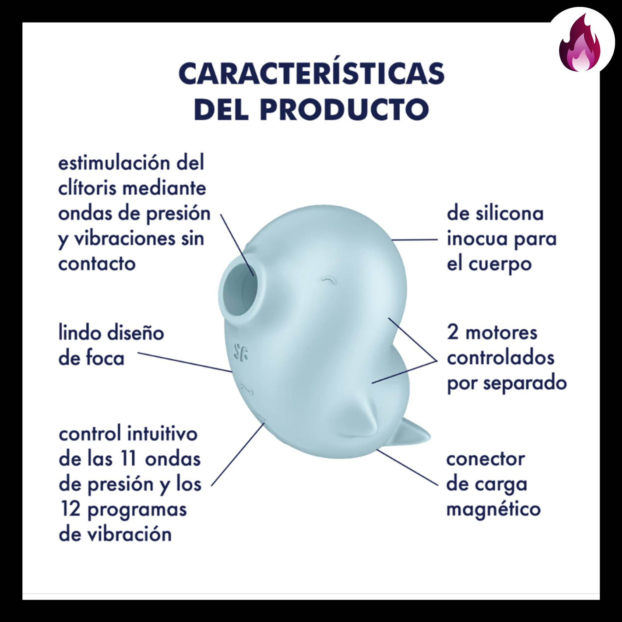 SASSY SEAL SUCCIONADOR VIBRAODR SATISFYER1