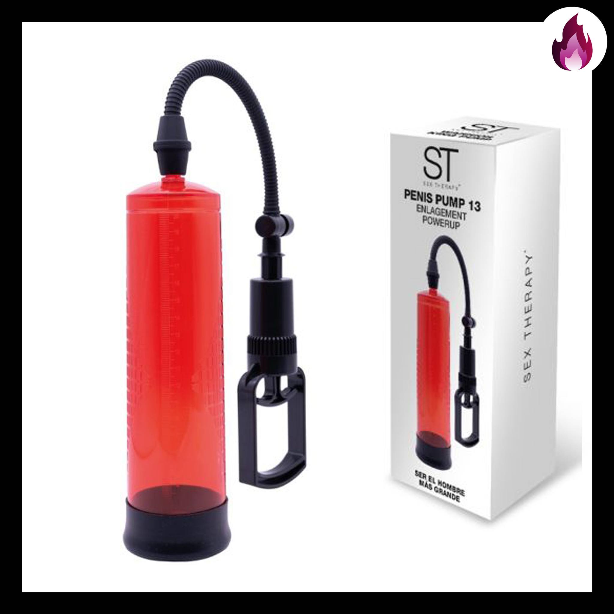 ST PENIS PUMP 13 RED ROJA ROJO