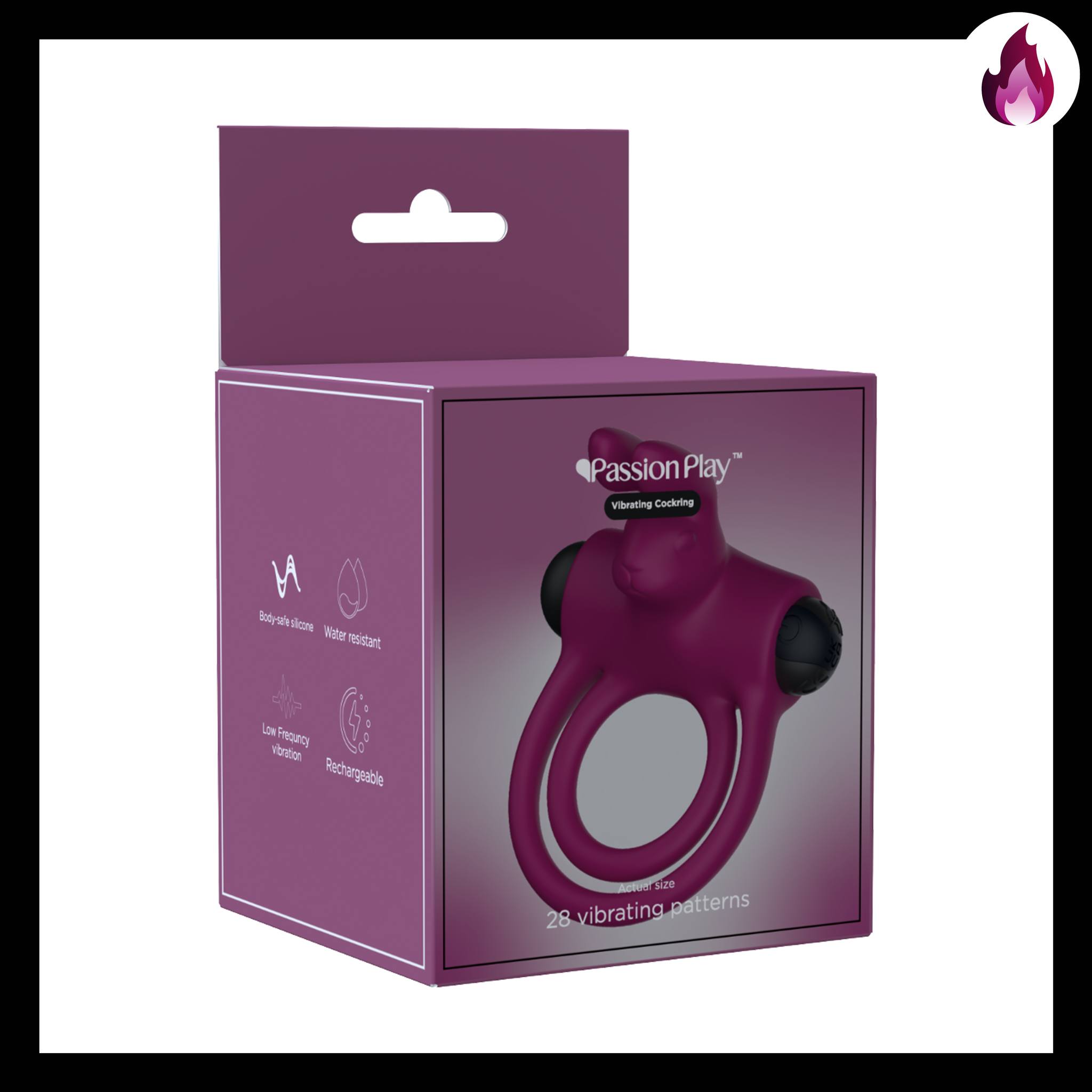 ANILLO VIBRADOR MORADO PASSION PLAY COCKRING VIBRATOR
