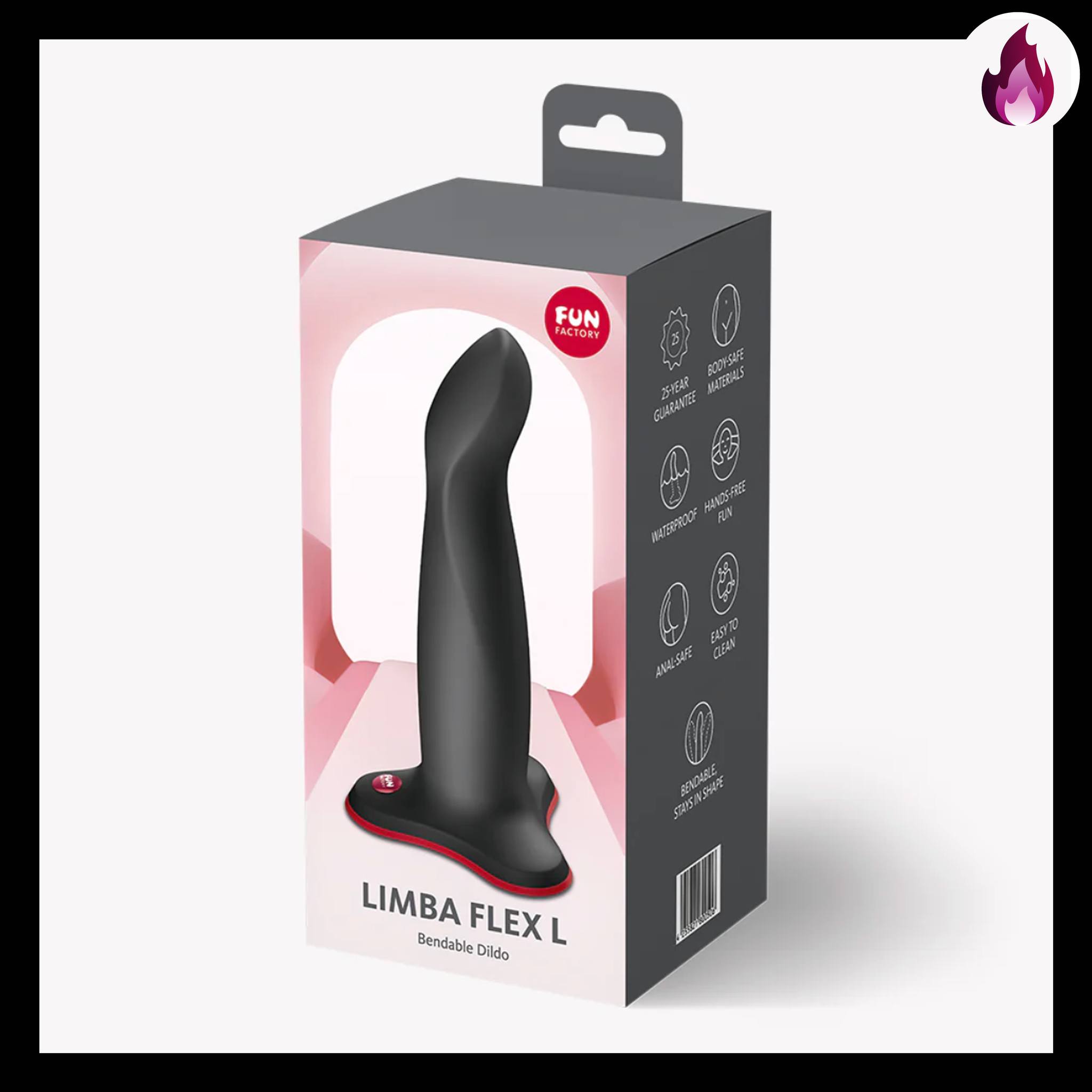 LIMBA FLEX L DILDO SOPAPA NEGRO FUN FACTORY