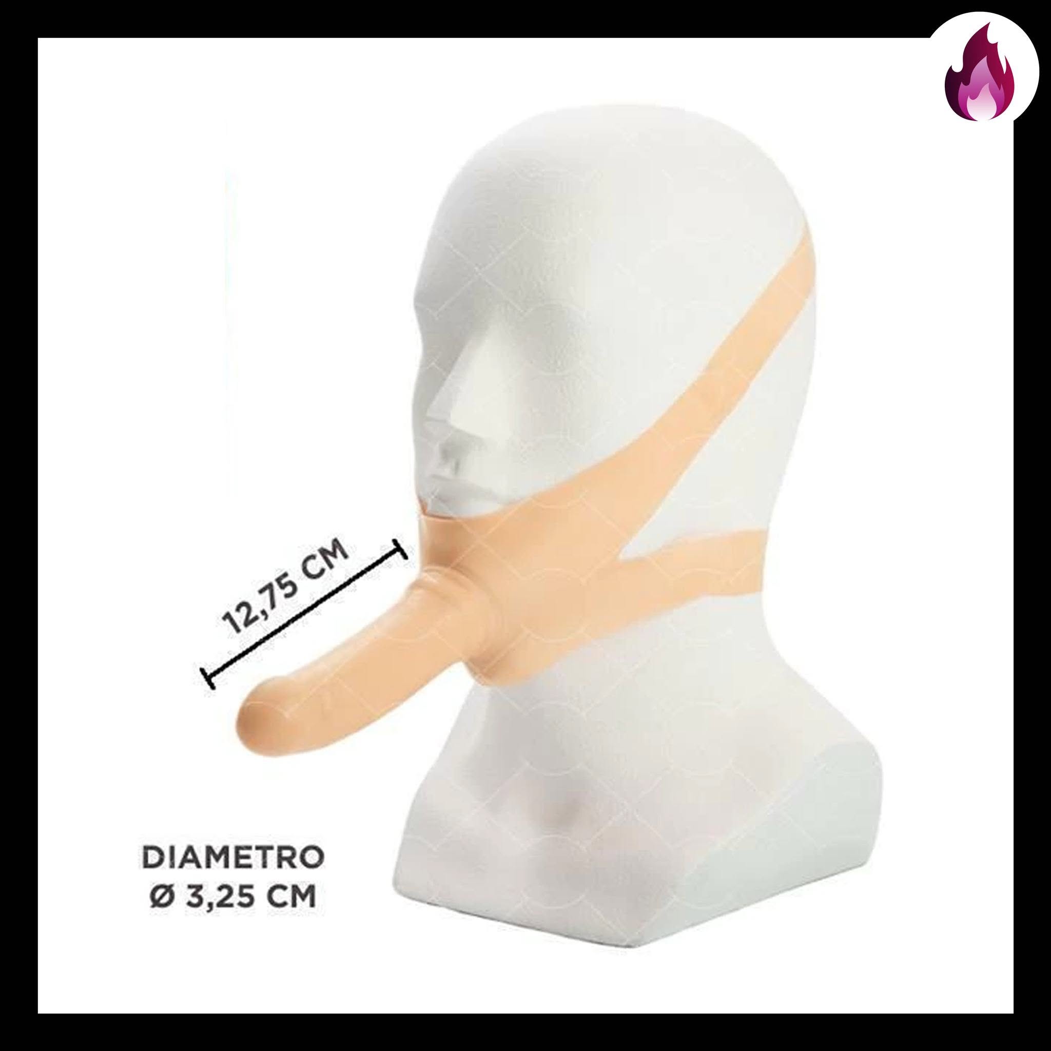 SE-1514-01-3 ACCOMMODATOR LATEX DONG - MASCARA FACIAL CON PENE CALIFORNIA EXOTIC